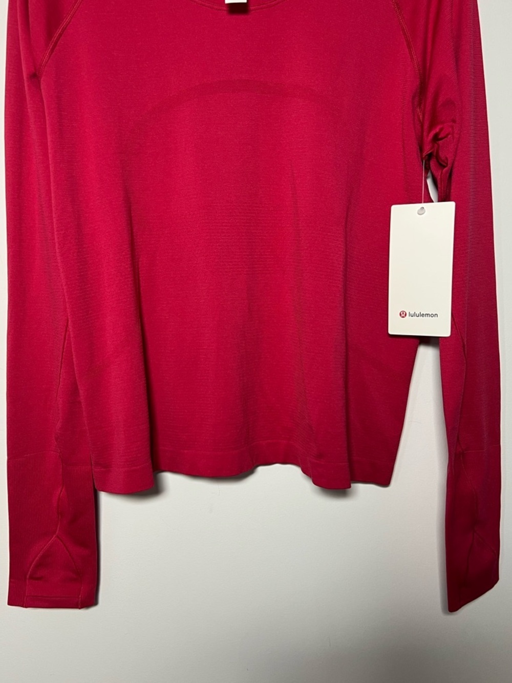 lululemon Swiftly Tech Long-Sleeve Shirt 2.0 Waist Length Pink Dragonfruit 2025 - Picture 5 of 11